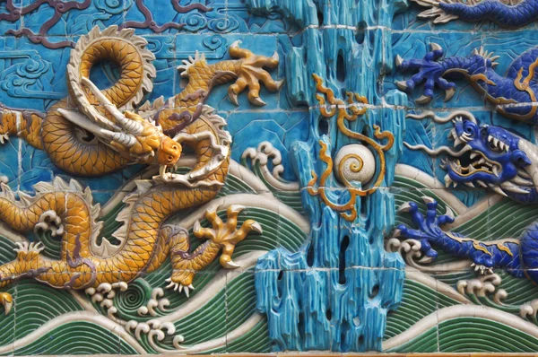 Nio-dragon väggen — Stockfoto