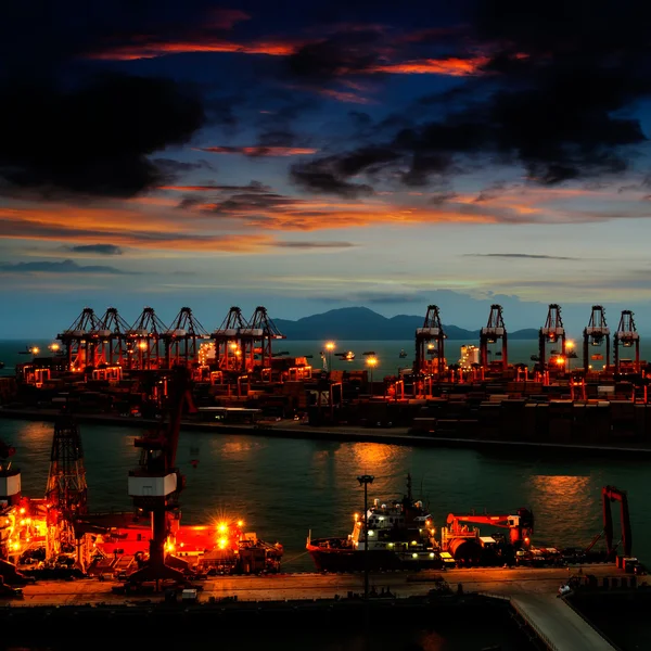 Porto di notte — Foto Stock