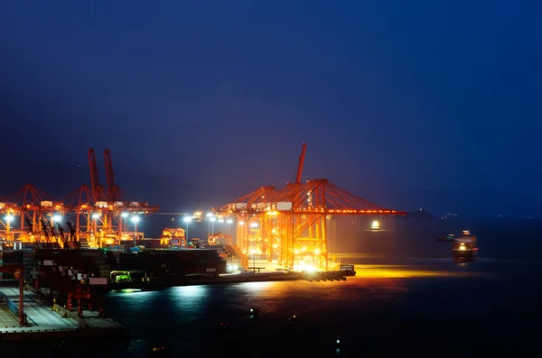 Harbor at night — Stock Photo, Image