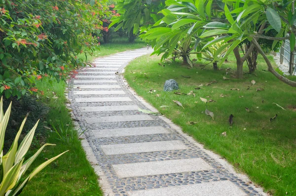 Stone path in park — Stock Photo, Image