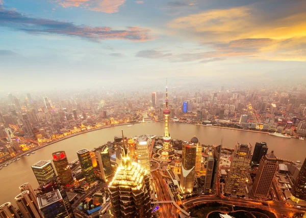 Shanghai skyskrapa — Stockfoto