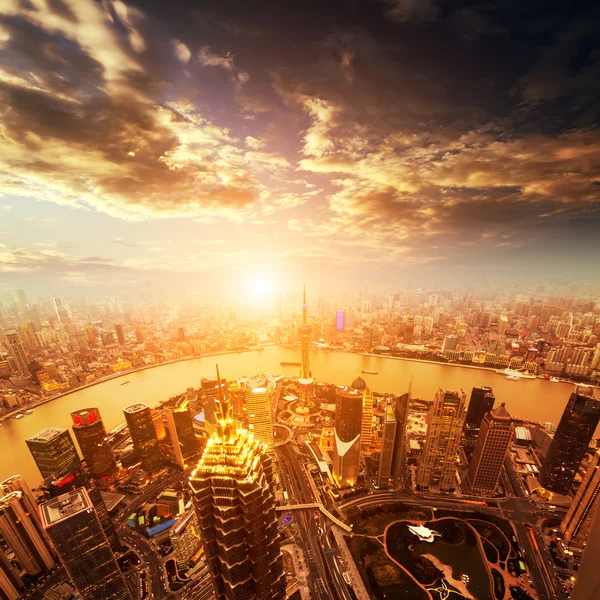 Shanghai skyskrapa — Stockfoto