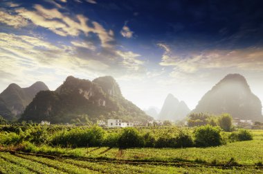 Yangshuo ve guilin Çin