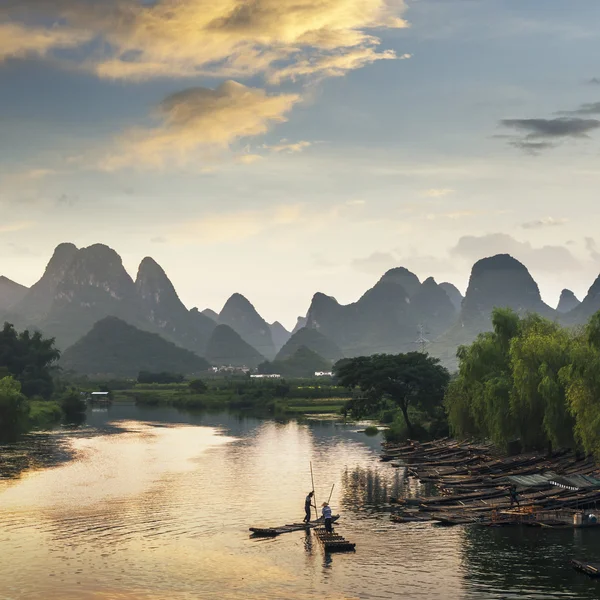 Yangshuo a guilin v Číně — Stock fotografie