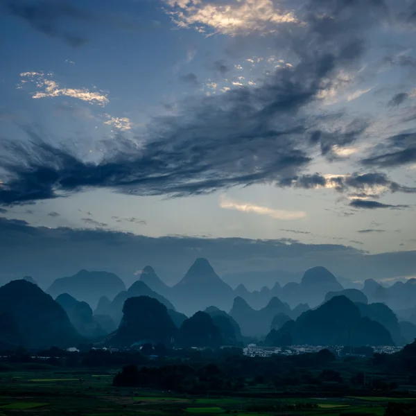 Paesaggio rurale a Guilin — Foto Stock