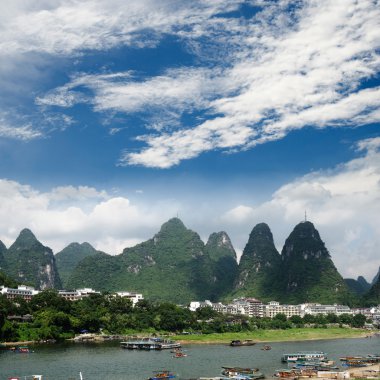 yangshuo ulong Nehri, bambu Sal