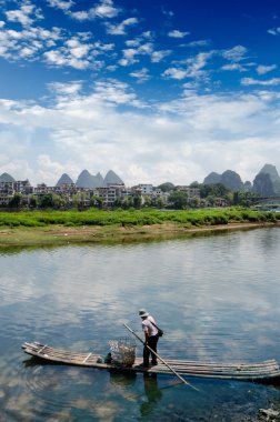 yangshuo ulong Nehri, bambu Sal