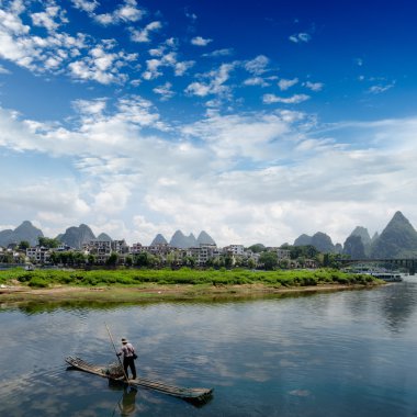 yangshuo ulong Nehri, bambu Sal