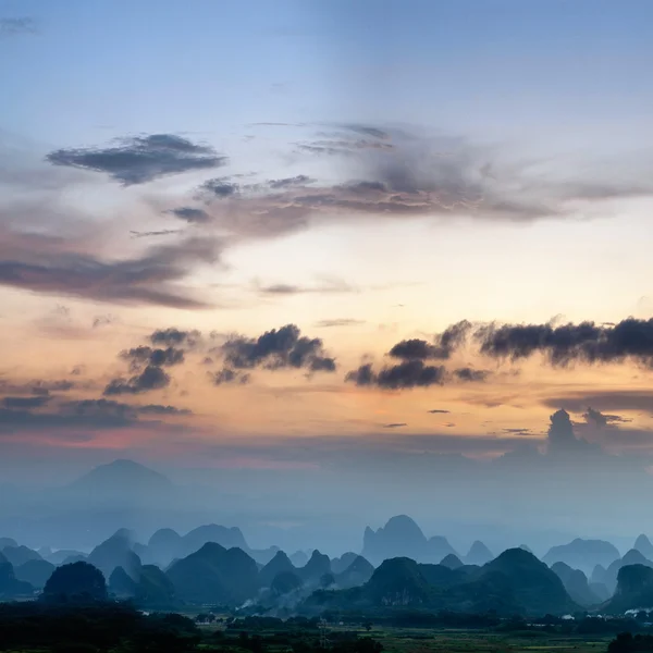 Peisaj rural în Guilin — Fotografie, imagine de stoc