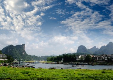 yangshuo ulong Nehri, bambu Sal