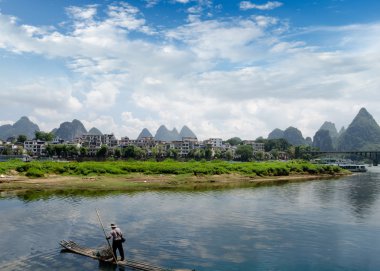 yangshuo ulong Nehri, bambu Sal