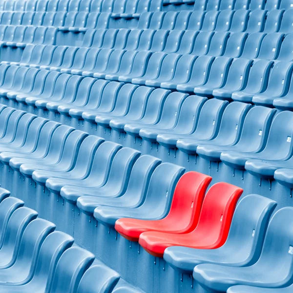 Empty Plastic Chairs — Stock Photo, Image