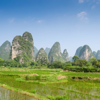 yangshuo guilin, Çin tipik peyzaj