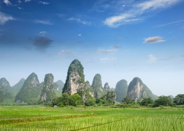 yangshuo guilin, Çin tipik peyzaj