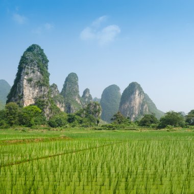 yangshuo guilin, Çin tipik peyzaj