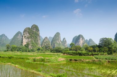 yangshuo guilin, Çin tipik peyzaj