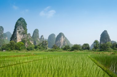yangshuo guilin, Çin tipik peyzaj