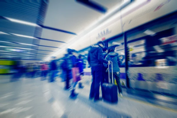 Passengers motion blur — Stock Photo, Image