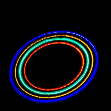 Mavi yuvarlak ışık izle