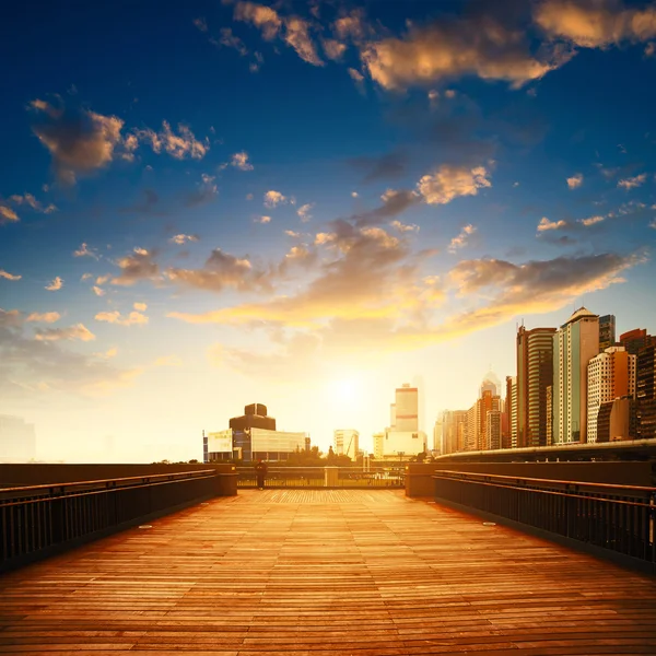 Wooden platform — Stock Photo, Image