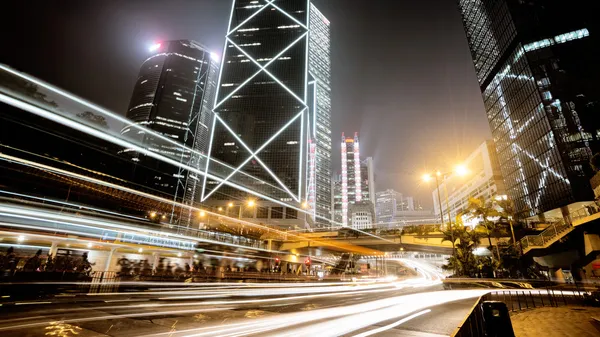 Трафик в Гонконге — стоковое фото