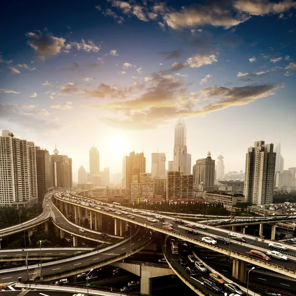 Shanghai interchange — Stock Photo, Image