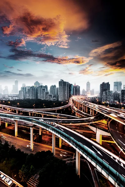 Shanghai interchange — Stock Photo, Image