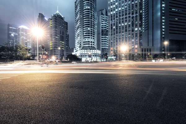 Light trails on shanghai — Stock Photo, Image