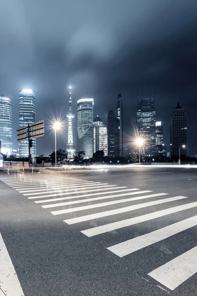 Trilhas de luz em shanghai — Fotografia de Stock