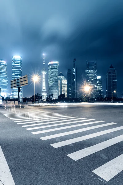 Light trails on shanghai — Stock Photo, Image