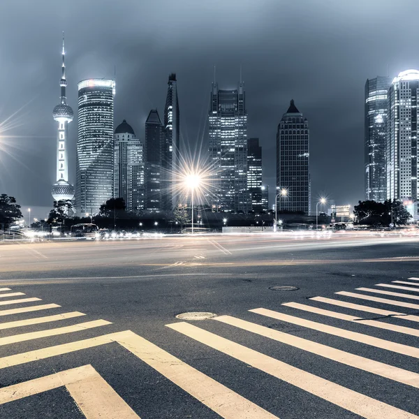 Lichte paden op Shanghai — Stockfoto