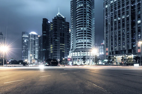 Light trails on shanghai — Stock Photo, Image