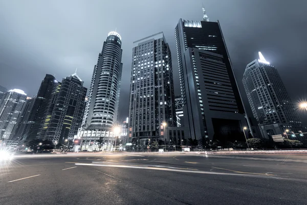 Light trails on shanghai — Stock Photo, Image