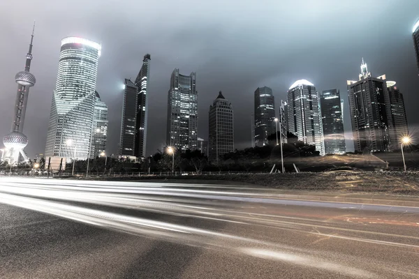 Lichte paden op Shanghai — Stockfoto