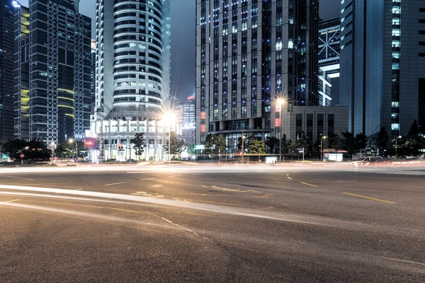 Light trails on shanghai — Stock Photo, Image