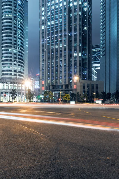 Light trails on shanghai — Stock Photo, Image