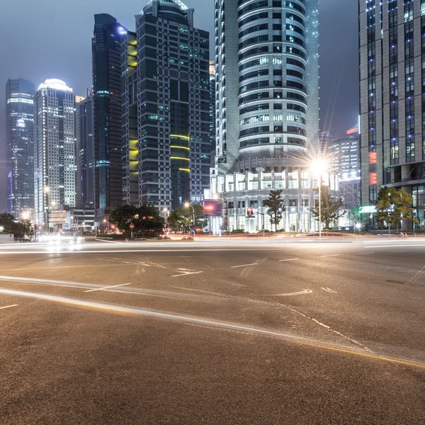 Trilhas de luz em shanghai — Fotografia de Stock