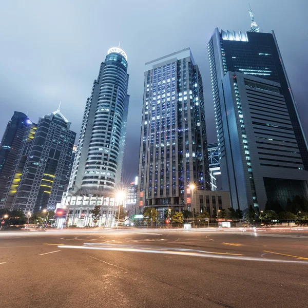 Light trails on shanghai — Stock Photo, Image