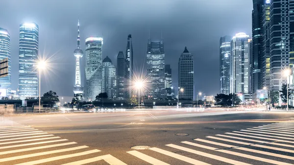 Senderos ligeros en shanghai — Foto de Stock
