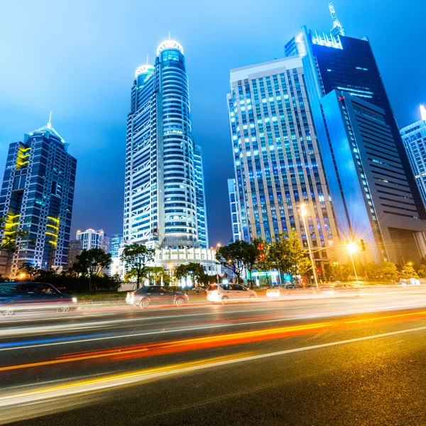 Trilhas de luz em shanghai — Fotografia de Stock