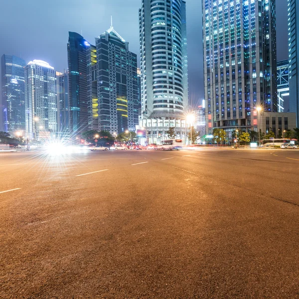 Light trails on shanghai — Stock Photo, Image