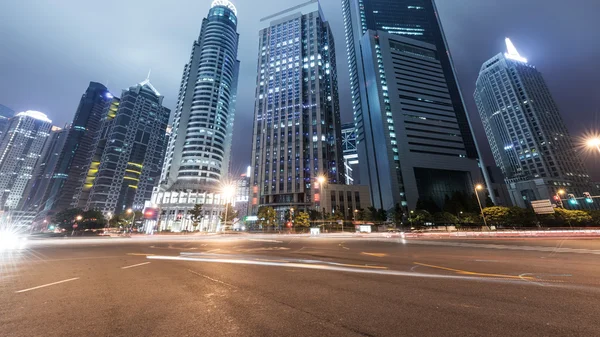 Light trails on shanghai — Stock Photo, Image