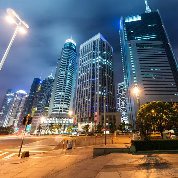 Light trails on shanghai — Stock Photo, Image