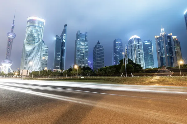 Sentieri leggeri su shanghai — Foto Stock