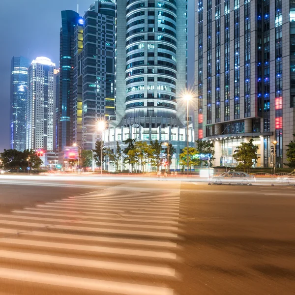 Light trails on shanghai — Stock Photo, Image