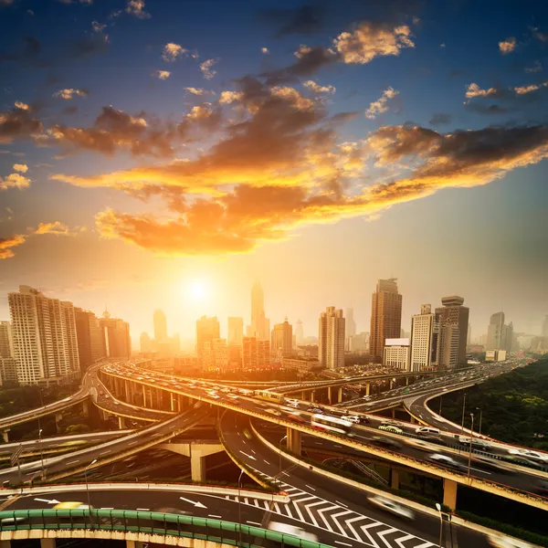 Shanghai interchange — Stock Photo, Image