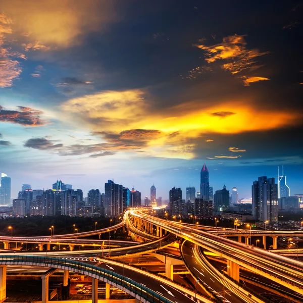 Shanghai interchange — Stock Photo, Image