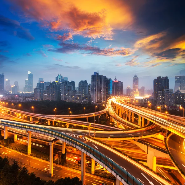 Shanghai interchange — Stock Photo, Image