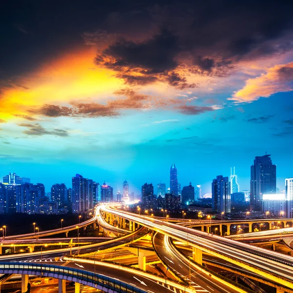 Shanghai interchange — Stock Photo, Image