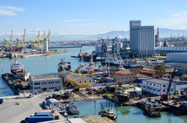 Port of Livorno, Italy clipart